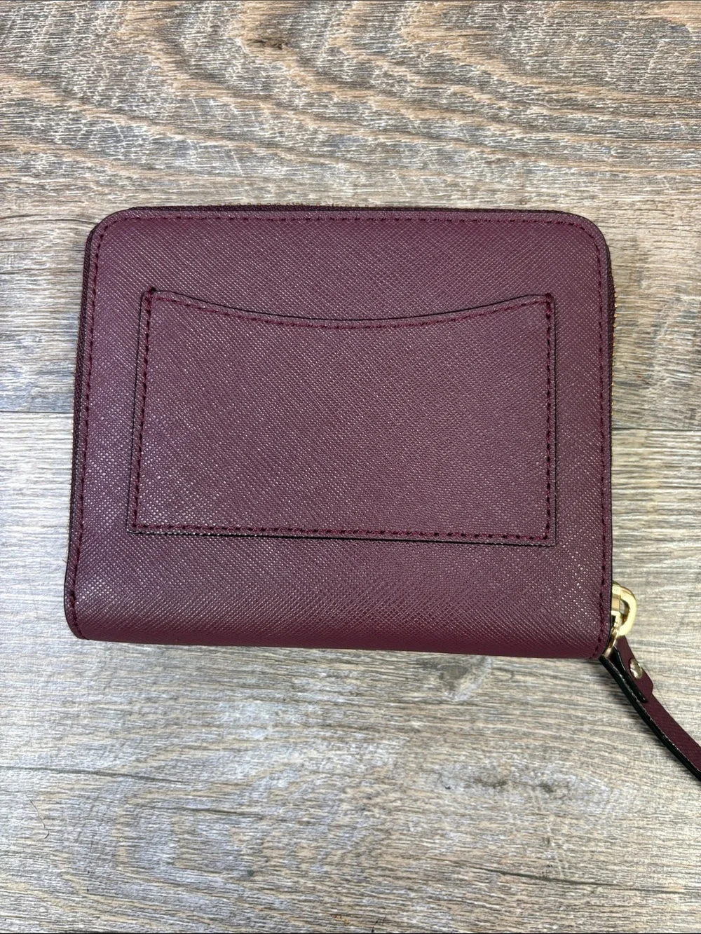 Kate Spade New York Burgundy Saffiano Satchel Crossbody Bag + Wallet Set